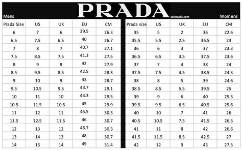 prada shoe size guide